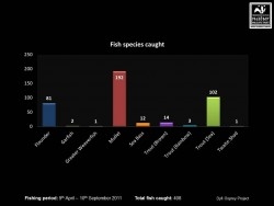 MWT - Monty's fish stats, bar chart, 2011