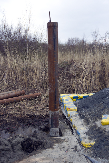 MWT - First steel piling for the Observatory